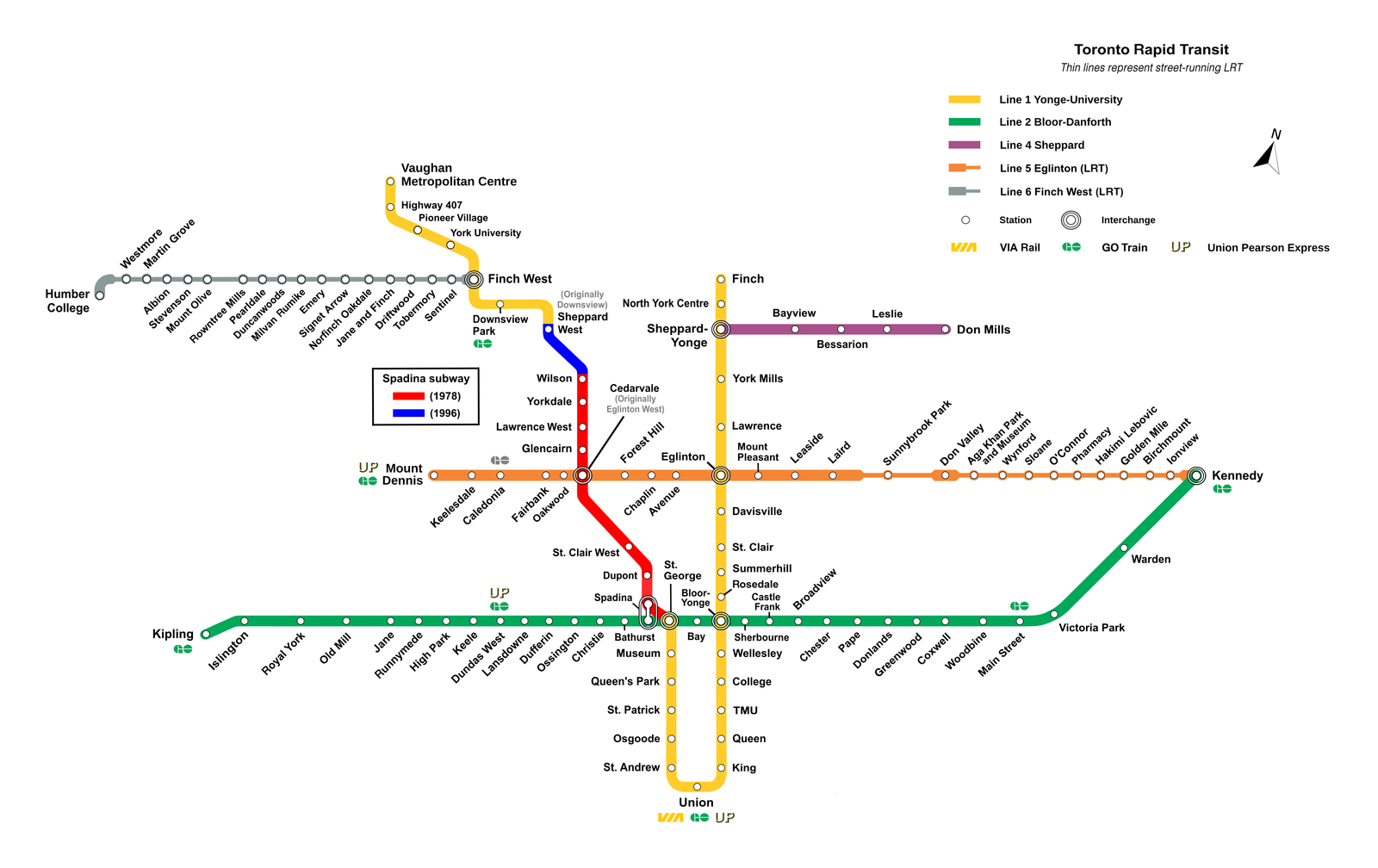 Toronto Subway Map